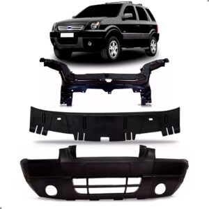Kit Parachoque Para Ford Ecosport 2003 A 2007 Dianteiro Preto