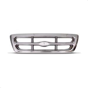 Kit Spoiler E Grade Cromada Para Pickup Ranger 1998 A 2004 Cromado