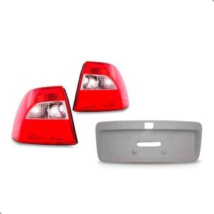 Kit Lanterna Vectra 2000 A 2004 Com Aplique Tampa Vermelho