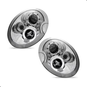 Kit Para Mini Cooper 2001 A 2004 Par Farol E Par Lanternas Ambos Lados