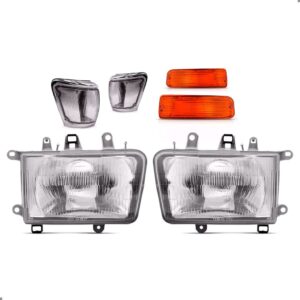 Kit Jogo Faróis E Piscas Para Hilux Sw4 1992 93 94 95 1996