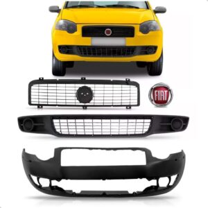 Kit Envolvente Siena Palio 2009 2010 2011 2012 Com Grades Preto