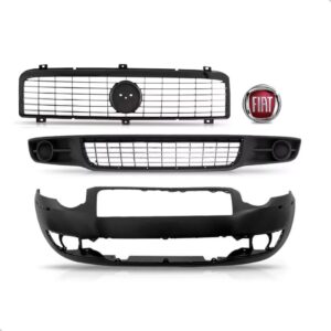 Kit Envolvente Siena Palio 2009 2010 2011 2012 Com Grades Preto