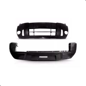 Par De Parachoque Ecosport 2008 A 2012 Dianteiro E Traseiro Preto