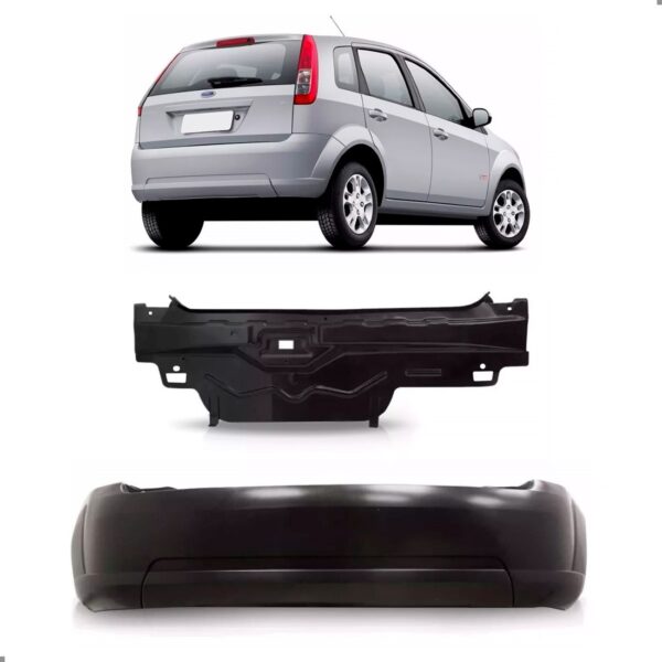 Kit Painel Traseiro Fiesta Hatch 2008 A 2014 Com Envolvente
