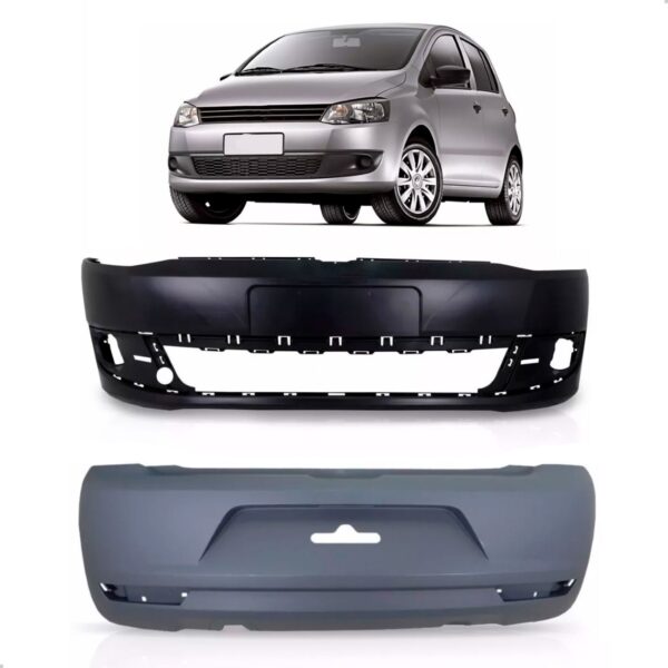 Kit Envolvente Fox 2010 A 2014 Dianteiro E Traseiro Preto