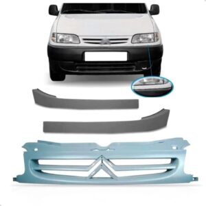 Tela Frontal Para Berlingo 1998 A 09 Com Par Frisos Do Farol Plástico