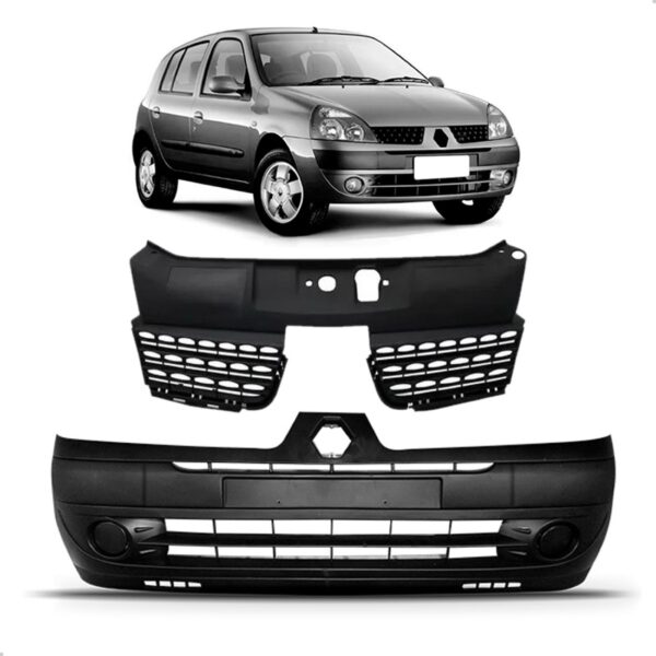 Envolvente Com Grade Para Clio 2003 2004 2005 1a Linha  Preto