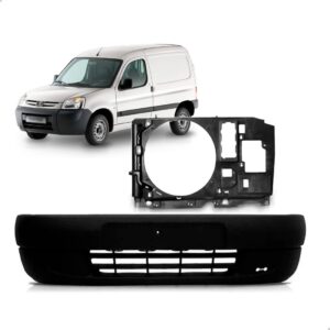 Kit Envolvente E Painel Mini Frente Peugeot Partner 99/2009 Preto
