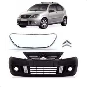 Parachoque Para Citroen C3 2008 2009 2010 2011 2012 Completo Preto