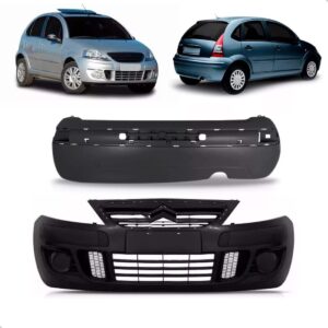 Kit Envolvente Para Citroen C3 09 A 12 Dianteiro E Traseiro Preto