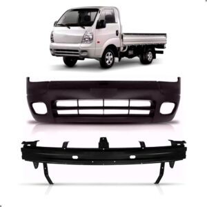 Kit Parachoque Para Kia Bongo 2005 A 2011 Com Alma Lamina Preto
