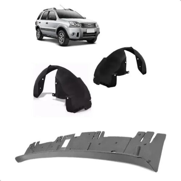 Defletor Inferior Ecosport 2003 A 2012 Com Par De Parabarros