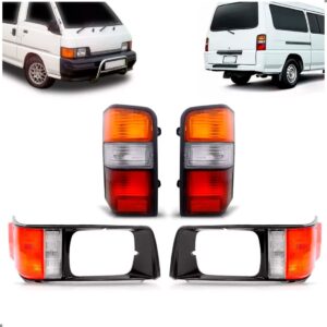 Kit Para L300 1990 A 1997 Pisca Dianteiro Com Aro E Lanterna