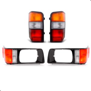 Kit Para L300 1990 A 1997 Pisca Dianteiro Com Aro E Lanterna