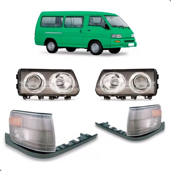 Kit Jogo Farois Para L300 1998 1999 2000 Com Sinaleiras