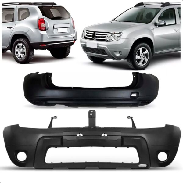 Kit Envolvente Para Duster 2010 A 2015 Dianteiro E Traseiro Preto