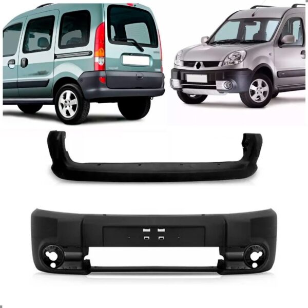 Kit Envolvente Para Kangoo 2008 A 2014 Dianteiro E Traseiro Preto