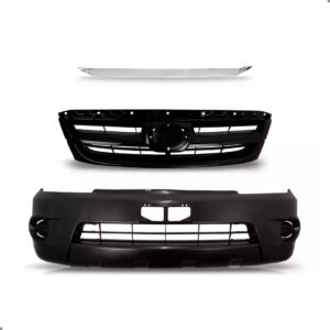 Kit Parachoque Sw4 2005 A 2011 Com Grade E Friso Cromado - Preto