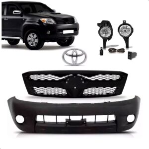 Kit Frente Para Hilux 2005 2006 2007 2008 Sem Furo Moldura Preto