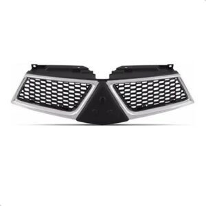 Kit Grades L200 Triton 2012 2013 Cinza Escuro Com Molduras Plástico