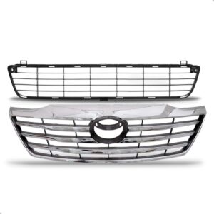 Tela Frontal Superior + Inferior Hilux Sw4 2012 13 14 2015 Preto Cromado