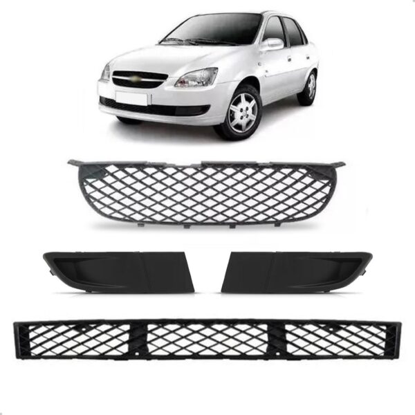 Kit Grades Para Classic 2010 11 12 13 A 2016 Jogo 04 Peças Plástico