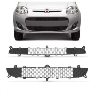 Par Kit Grade Superior E Inferior Palio 2012 A 2017 Cinza Cinza