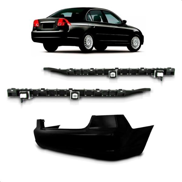 Kit Parachoque Traseiro Civic 2001 2002 A 2005 1a Linha