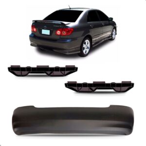 Kit Envolvente Traseiro Corolla 2003 A 2007 Com Par Guias