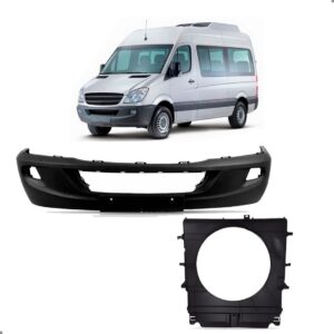 Par Envolvente Para Sprinter 2012 A 2016 Com Defletor De Ar Preto