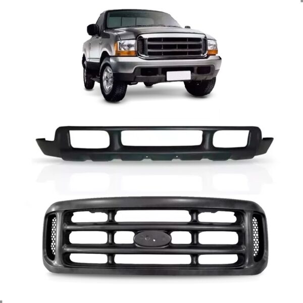 Kit Envolvente Para Ford F250 1999 A 2005 E Grade Preto