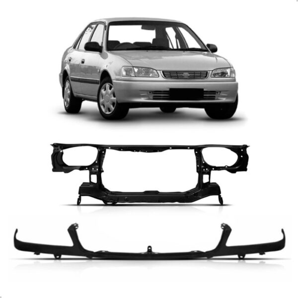 Painel Mini Frente Corolla 1999 2000 01 2002 Com Bigode Lata