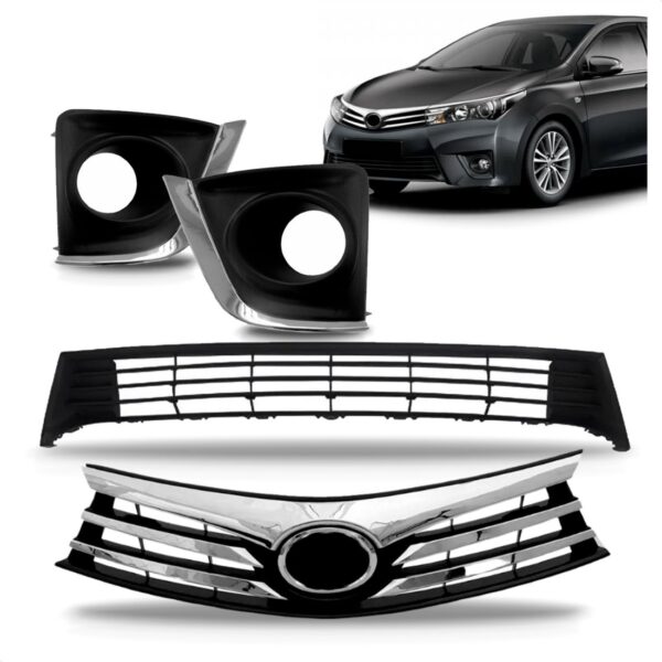 Kit Grade Superior E Inferior Corolla 2014 2015 2016 2017 Fosco