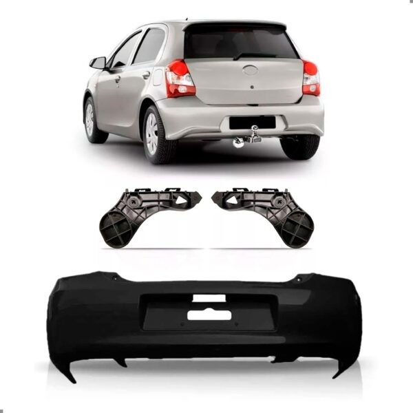 Envolvente Traseiro Para Etios Hatch 2012 A 2016 Com Guias