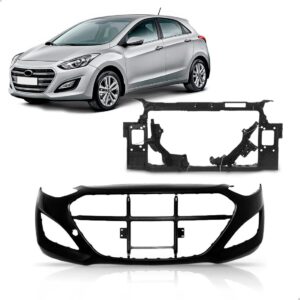 Kit Parachoque E Painel Mini Frente I30 2013 Até 2016 Novo Preto
