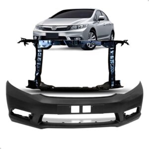 Kit Envolvente E Painel Mini Frente Civic 2012 13 14 15 2016 Preto