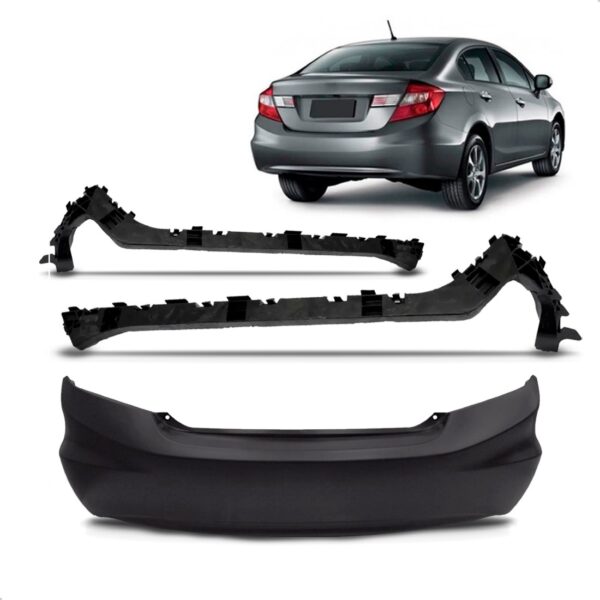 Kit Parachoque Traseiro Civic 2012 2013 14 A 2016 1a Linha