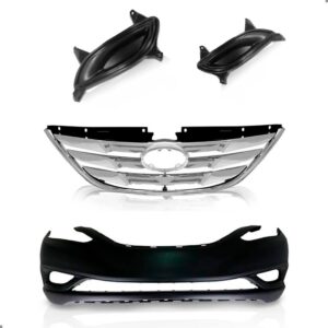 Kit Envolvente Para Hyundai Sonata 2011 A 2014 Com Grades Preto