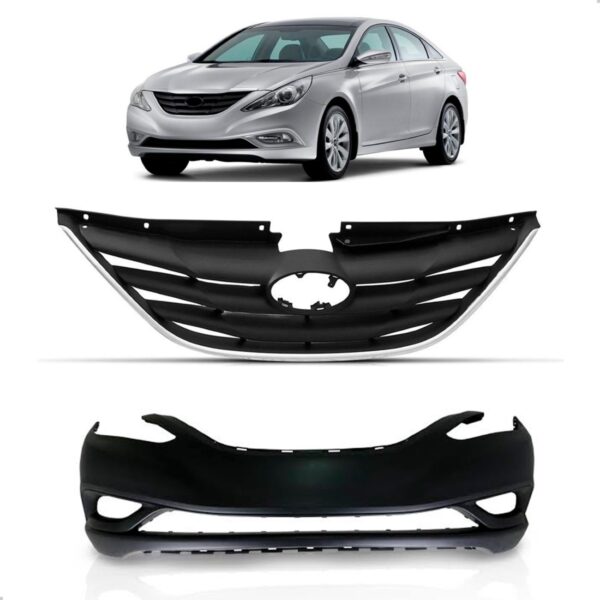Kit Envolvente Sonata 2011 A 2014 Com Grade Preto