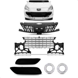 Par De Grade Peugeot 307 Ano 2007 A 2012 Central E Superior Plástico