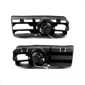 Kit Farol Milha Para Golf 1999 A 2005 Com Kit De Grades Plástico