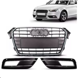 Kit Grade Para Audi A4 2013 2014 2015 Central E Molduras Plástico