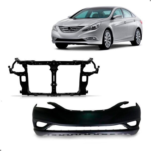 Kit Painel E Parachoque Para Hyundai Sonata 2011 A 2014 Preto