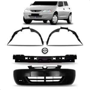 Kit  Parachoque Celta 2000 2001 2002 03 04 05 2006 Dianteiro Preto