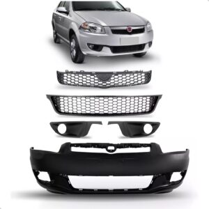 Kit Envolvente Para Fiat Siena El 2013 14 15 2016 Dianteiro Preto