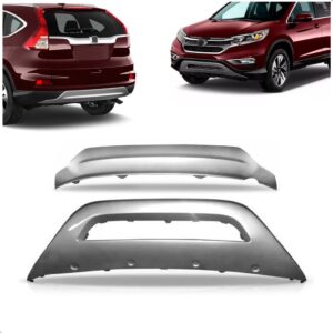 Kit Aplique Crv 2015 2016 2017 Prata Dianteiro E Traseiro Prata Ambos Os Lados