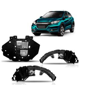 Kit Defletor Central + Asa Urubu Para Honda Hrv 2015 A 2021