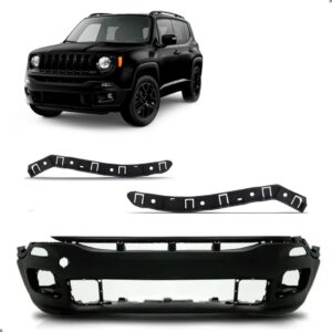 Parachoque Para Renagade Longitude 2015 16 A 2019 1a Linha  Preto