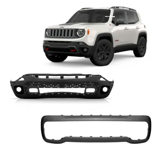 Parachoque P/ Renagade Thawk 2015 A 2019 C/moldura 1a Linha  Preto